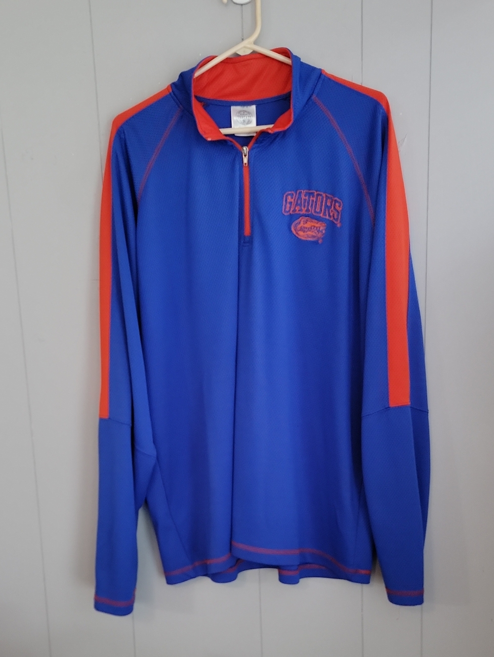 Vintage Florida Gators Quater Zip Long Sleeve Shirt XXL Blue